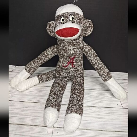 Alabama Crimson Tide Collectible Plush Sock Monkey Jenkins Enterprises 2010 - Picture 3 of 9